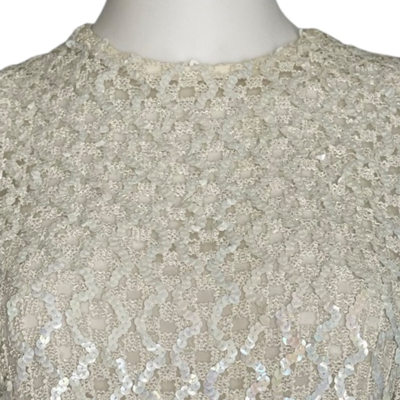 Vintage Iridescent Sequin Crop Top - Picture 2 of 4